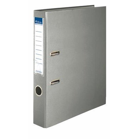 Pákový šanón, 50 mm, A4, PP/kartón, VICTORIA OFFICE, "Basic", sivý