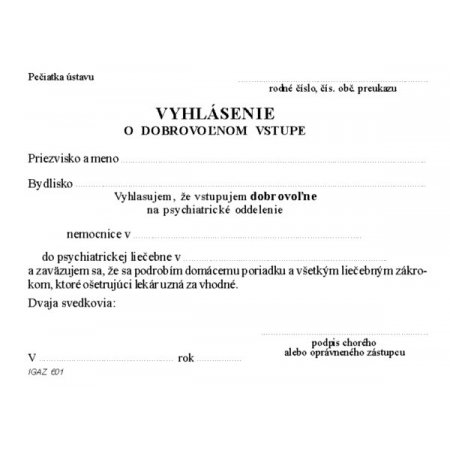 Reverz - dobrovoľný vstup A6