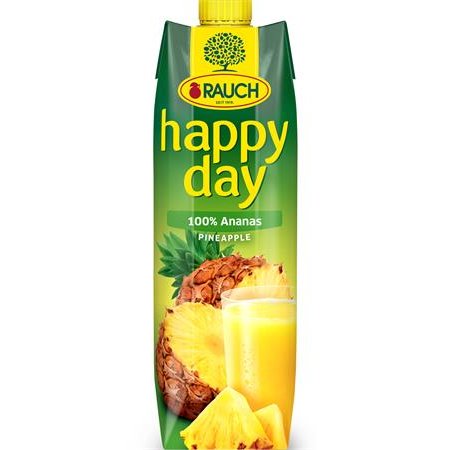 Ovocná šťava, 100%, 1 l, RAUCH "Happy day", ananas