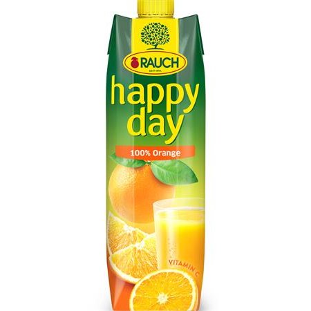 Ovocná šťava, 100%, 1 l, RAUCH "Happy day", pomaranč