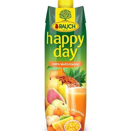 Ovocná šťava, 100%, 1 l, RAUCH "Happy day", multivitamín