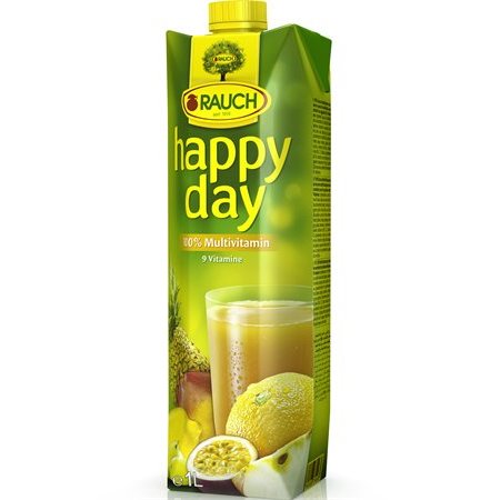 Ovocná šťava, 100%, 1 l, RAUCH "Happy day", multivitamín