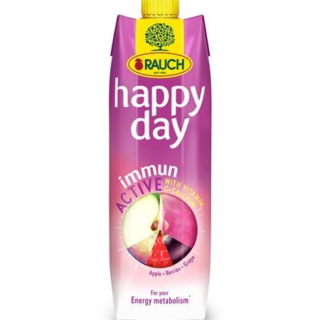 Ovocná šťava, 60%, 1l, RAUCH "Happy day", Immun Active
