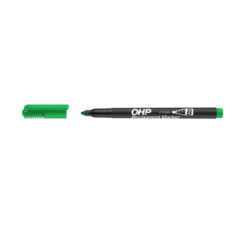 Permanentný popisovač, OHP, 2-3 mm, B, ICO, zelený