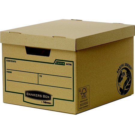 Archívny kontajner, kartónový, štandardný, "BANKERS BOX® EARTH SERIES by FELLOWES®"