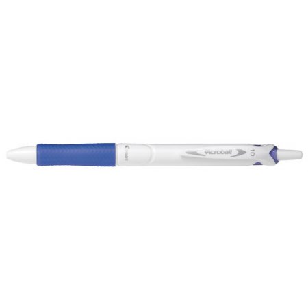 Guľôčkové pero, 0,32 mm, stláčací mechanizmus, PILOT "Acroball Pure White", modré