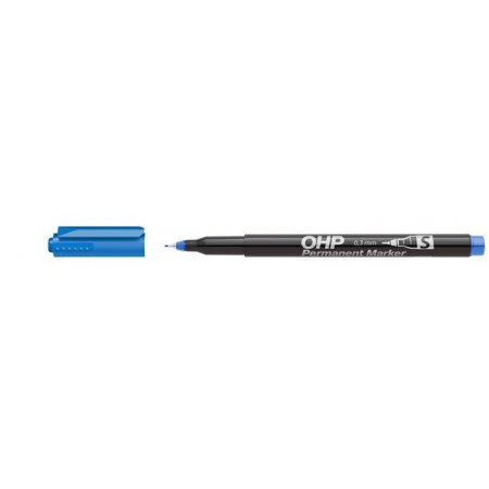 Permanentný popisovač "OHP S", modrý