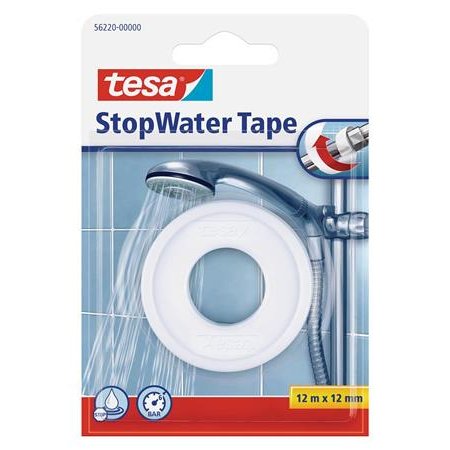 Páska neprepúšťajúca vodu, inštalatérska, 2 mm x 12 m, TESA, "StopWater Tape", biela