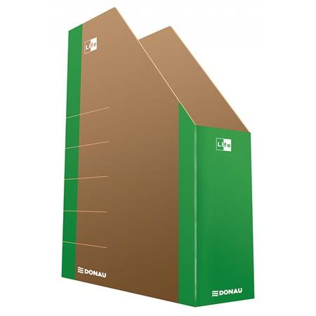 Zakladač, kartón, 80 mm, DONAU "Life", neónová zelená