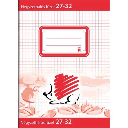 Zošit, ježko, A5, 27 - 32, štvorčekový