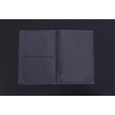 Obal na preukaz, delené puzdro, PVC, priehľadná