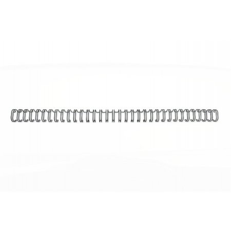 Hrebeň, kovový, 3:1, 9,5 mm, 85 listov, GBC "WireBind", čierny