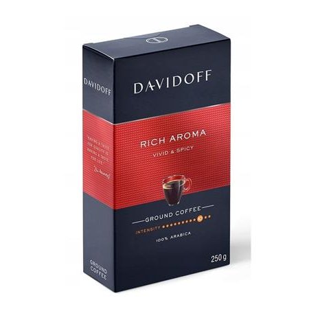 Káva, pražená, mletá, 250 g, DAVIDOFF "Rich Aroma"