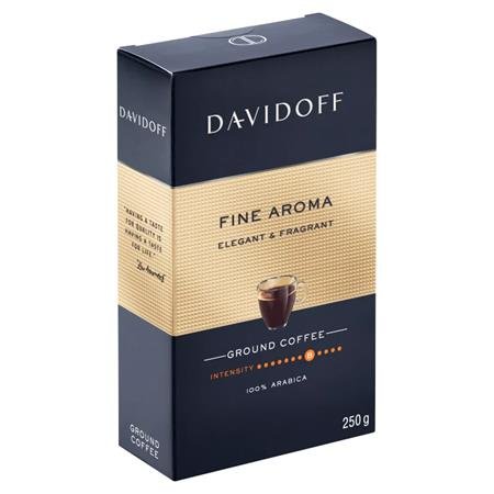 Káva, pražená, őmletá, 250 g, DAVIDOFF "Fine Aroma"
