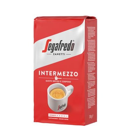 Káva, pražená, mletá, vákuové balenie, 250 g, SEGAFREDO "Intermezzo"