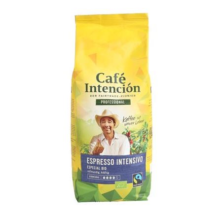 Káva, pražená, zrnková, 1000 g, CAFÉ INTENCIÓN "Professional Espresso Intensivo Especial BIO"