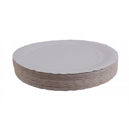 Papierový tanier, okrúhly, priemer: 25 cm, VICTORIA FACILITY