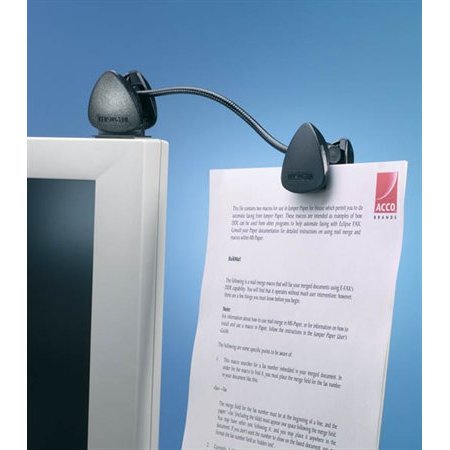 Držiak dokumentov, na monitor, so štipcom, KENSINGTON "FlexClip"