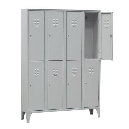 Skrinka do šatní s nízkymi dvierkami, 8 priečinkov