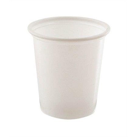 Plastový pohár, 1 dl, 20 ks, biely