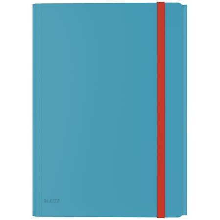 Doska s gumičkou, PP, A4, LEITZ "Cosy" pokojná modrá