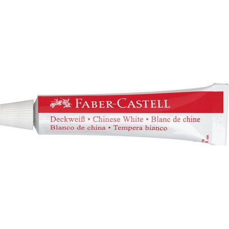 Tempera, sada, v tube, 3x7,5 ml, FABER-CASTELL, biela