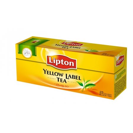 Čierny čaj, 25x2 g, LIPTON "Yellow label"