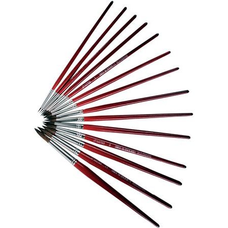 Štetec, no. 4, drevený, PULSE, okrúhly