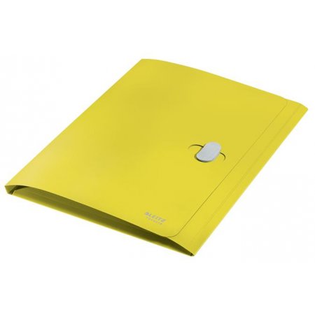 Doska na dokumenty, 11 mm, PP, A4, LEITZ "Recycle", žltá