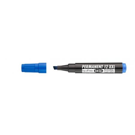 Permanentný popisovač, 1-4 mm, zrezaný hrot, ICO "Permanent 12 XXL", modrý