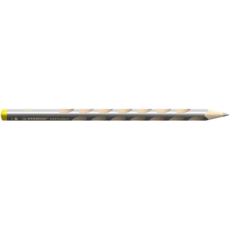 Farebné ceruzky, trojhranné, pre ľavákov, hrubé, STABILO "EASYcolors", strieborná