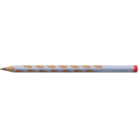 Grafitová ceruzka, HB, trojhranná, pre pravákov, hrubá, STABILO "EASYgraph", pastelová modrá