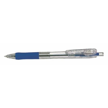Guľôčkové pero, 0,21 mm, stláčací mechanizmus, ZEBRA "Tapli Clip ECO", modrá