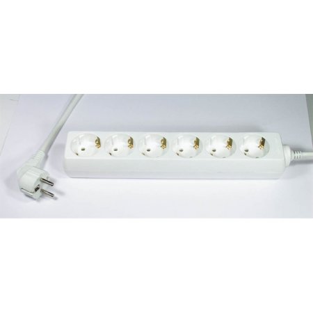 Predlžovací kábel, 230 V,  6 zásuviek, dĺžka: 1,5 m