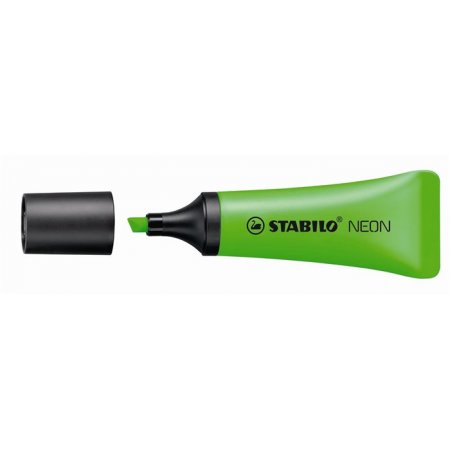 Zvýrazňovač, 2-5 mm, STABILO "Neon", zelený
