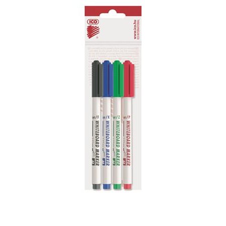 Popisovač na tabule a flipchartové tabule, 1-1,5 mm, kuželový, ICO "Slim M", 4 rôzne farby