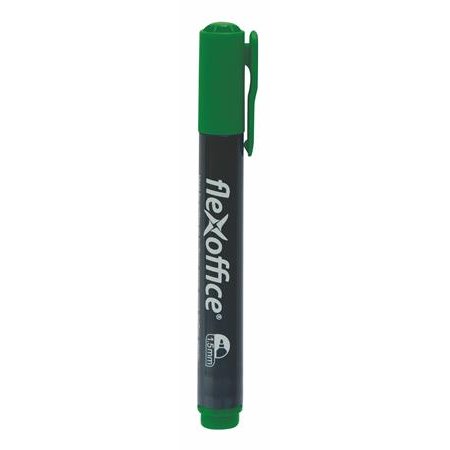 Permanentný popisovač, 1,5 mm, kužeľový, FLEXOFFICE "PM03", zelený