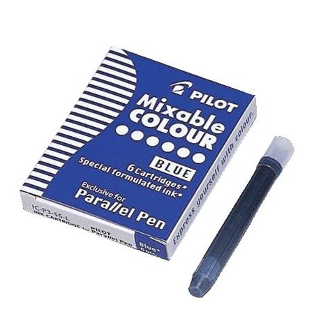 Náplň do plniacich pier, PILOT "Parallel Pen", modrá