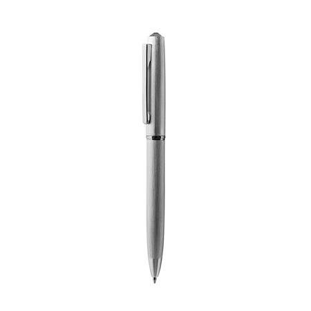Guľôčkové pero, strieborná, "Oslo", black diamond krištáľ SWAROVSKI® , 13 cm, ART CRYSTELLA®