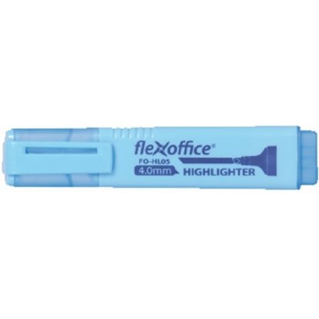 Zvýrazňovač, 1-4 mm, FLEXOFFICE "HL05", modrá