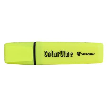 Zvýrazňovač, 1-5 mm, VICTORIA OFFICE, "ColorLine", žltá
