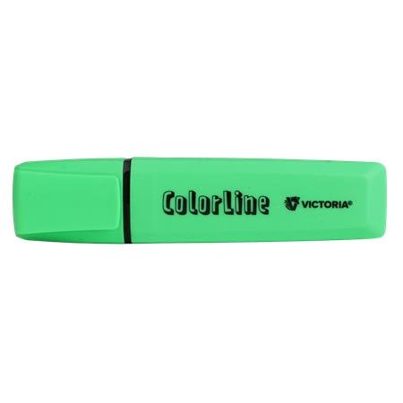 Zvýrazňovač, 1-5 mm, VICTORIA OFFICE, "ColorLine", zelená