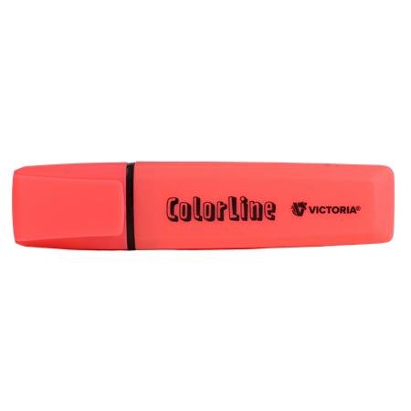 Zvýrazňovač, 1-5 mm, VICTORIA OFFICE, "ColorLine", ružová
