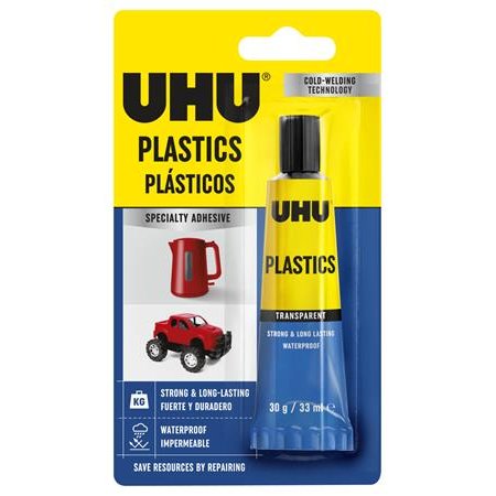 Univerzálne lepidlo, 30 g, UHU "Plastic"