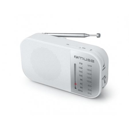 Rádio, prenosné, MUSE "M-025RW", biele