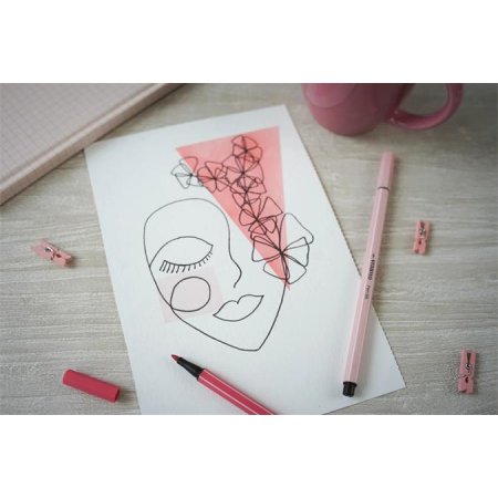 Popisovač, sada, 1 mm, STABILO "Pen 68", 30 rôznych farieb