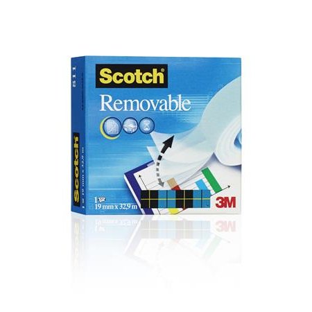 Lepiaca páska, 19 mm x 33 m, odstrániteľná, 3M SCOTCH "Removable 811"