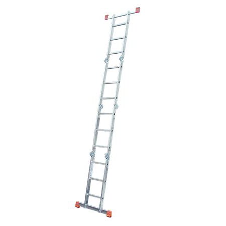 Rebrík, kĺbový, univerzálny, 4x3 rebríkové stupne, hliník, KRAUSE "MultiMatic"