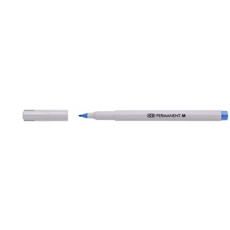 Permanentný popisovač, 1-1,5 mm, ICO "Permanent M", modrý