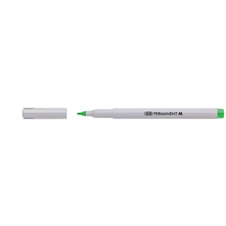 Permanentný popisovač, 1-1,5 mm, ICO "Permanent M", zelený